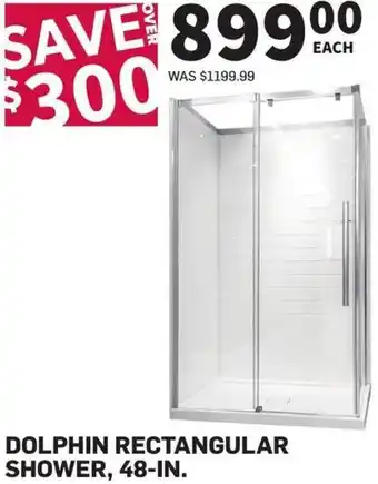 Co-op Dolphin Rectangular Shower, 48-In. offer