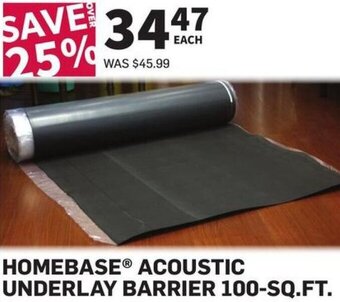 Co-op Homebase Acoustic Underlay Barrier 100-Sq.Ft. offer