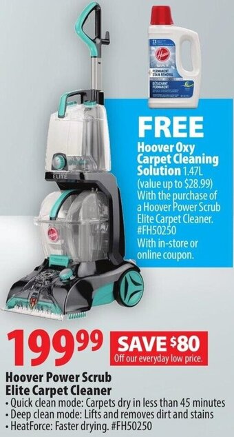 London Drugs Hoover Power Scrub Elite Carpet Cleaner offer