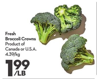 Longo's Fresh broccoli crowns offer