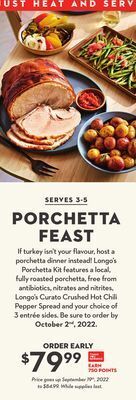 Longo's Feast longo's porchetta kit offer