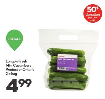 Longo's Longo's fresh mini cucumbers offer