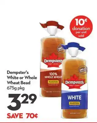 Longo's Dempster's white or whole wheat bead offer