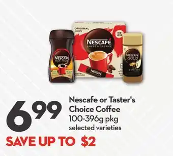 Longo's Nescafe or taster's choice coffee offer