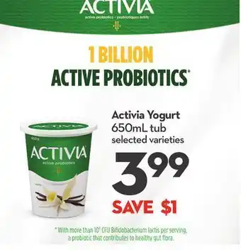 Longo's Activia yogurt offer
