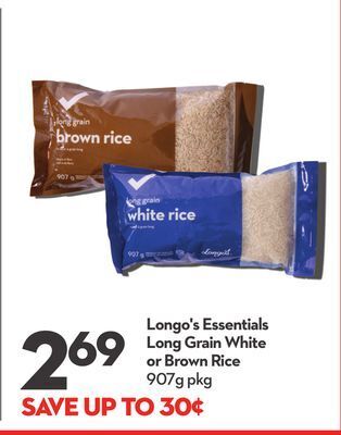 Longo's Longo's essentials long grain white or brown rice offer