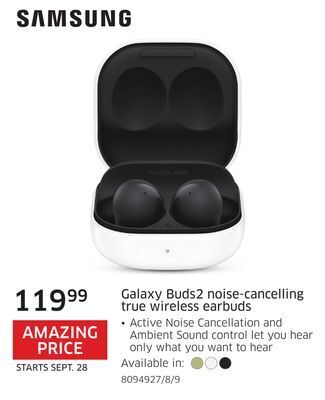The Source Samsung galaxy buds2 noise-cancelling true wireless earbuds offer