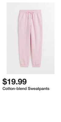 H&M Cotton-blend sweatpants offer