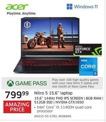 The Source Acer nitro 5 15.6" laptop offer
