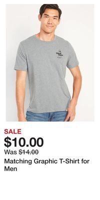 Old Navy Matching graphic t-shirt for men offer