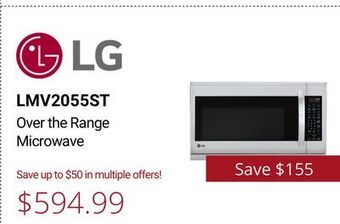 Canadian Appliance Source Lg over the range microwave offer