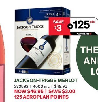 LCBO Jackson-triggs merlot offer