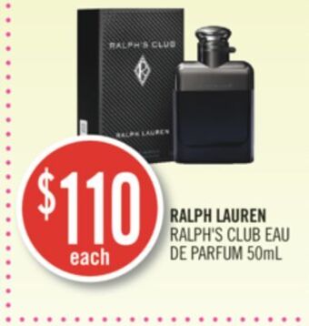 Shoppers Drug Mart Ralph lauren ralph's club eau de parfum offer