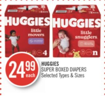 Shoppers Drug Mart Huggies super boxed diapers offer