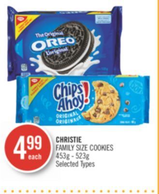 Shoppers Drug Mart Christie family size cookies offer