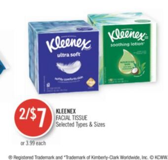 Shoppers Drug Mart Kleenex facial tissue offer