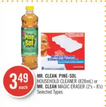 Shoppers Drug Mart Mr. clean, pine-sol household cleaner (828ml) or mr. clean magic eraser (2's - 8's) offer