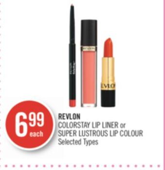 Shoppers Drug Mart Revlon colorstay lip liner or super lustrous lip colour offer