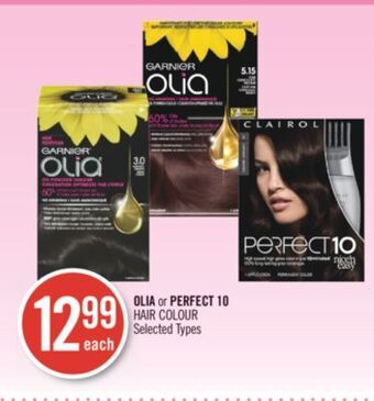 Shoppers Drug Mart Olia or perfect 10 hair colour offer