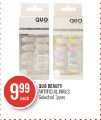 Shoppers Drug Mart Quo beauty artificial nails offer