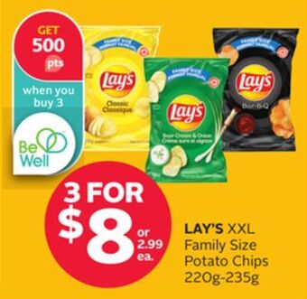 Rexall Lay's xxl family size potato chips offer