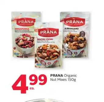 Rexall Prana organic nut mixes offer