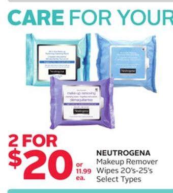 Rexall Neutrogena makeup remover wipes offer