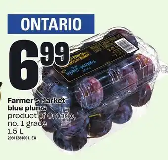 Independent City Market Farmer's market™ blue plums, 1.5 l offer