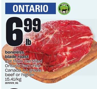 Independent City Market Boneless blade roast offer