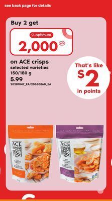 Independent City Market Ace crisps, 150/180 g offer