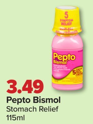 PharmaChoice Pepto bismol stomach relief offer