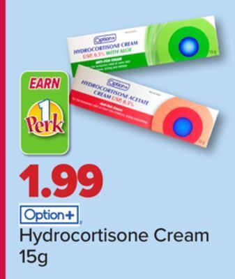 PharmaChoice Option+ hydrocortisone cream offer