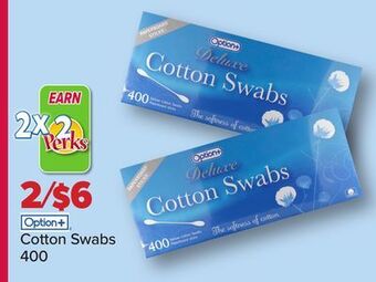 PharmaChoice Option+ cotton swabs offer