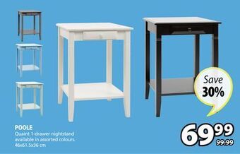 JYSK Poole nightstand offer