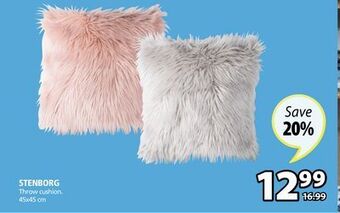 JYSK Stenborg throw cushion offer