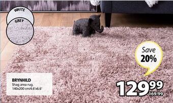 JYSK Brynhild shag area rug offer