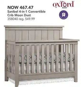 Babies 'R' Us Oxford™ baby sanibel 4-in-1 convertible crib moon dust offer