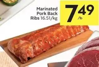 IGA Marinated Pork Back Ribs 16.51Kg offer