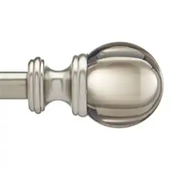 Lowe's Umbra allen + roth 48-in to 88-in smoke steel curved curtain rod offer
