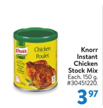 Walmart Knorr instant chicken stock mix offer