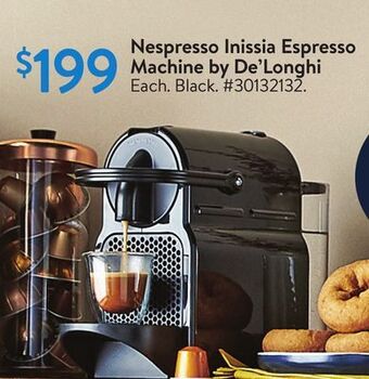 Walmart Nespresso inissia espresso machine by de'longhi offer