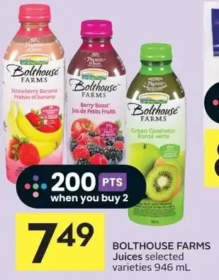 IGA Bolthouse Farms Juices 946ml offer