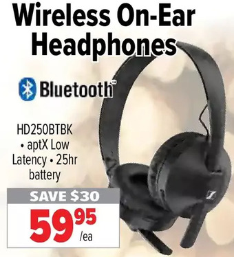 2001 Audio Video Wireless on-ear headphones offer