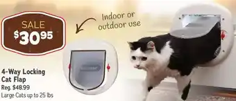 Ren’s Pets Depot 4-way locking cat flap offer