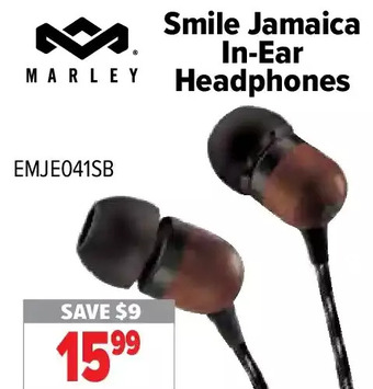 2001 Audio Video Marley smile jamaica in-ear headphones offer