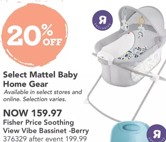 Babies 'R' Us Fisher-price - soothing view projection bassinet - navy foliage - r exclusive offer