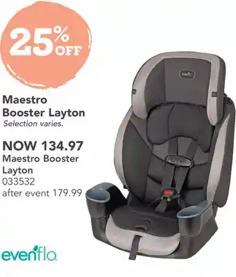 Babies 'R' Us Evenflo maestro sport booster - layton - r exclusive offer