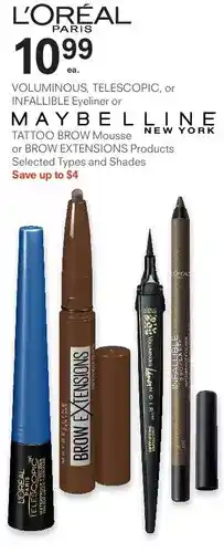 Guardian Pharmacy Tattoo brow mousse or brow extensions products offer