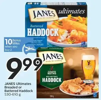 Sobeys Janes ultimates breaded or battered haddock offer