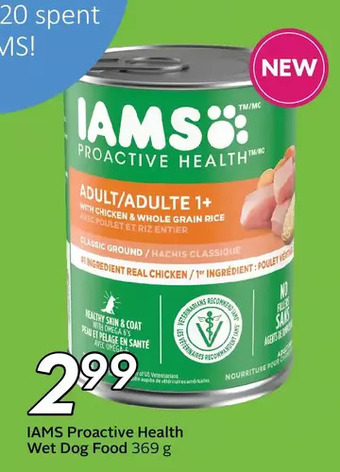 Sobeys Iams proactive health wet dog food offer